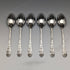 Around 1875 Set of 6 English Antique Silver Plated Teaspoons